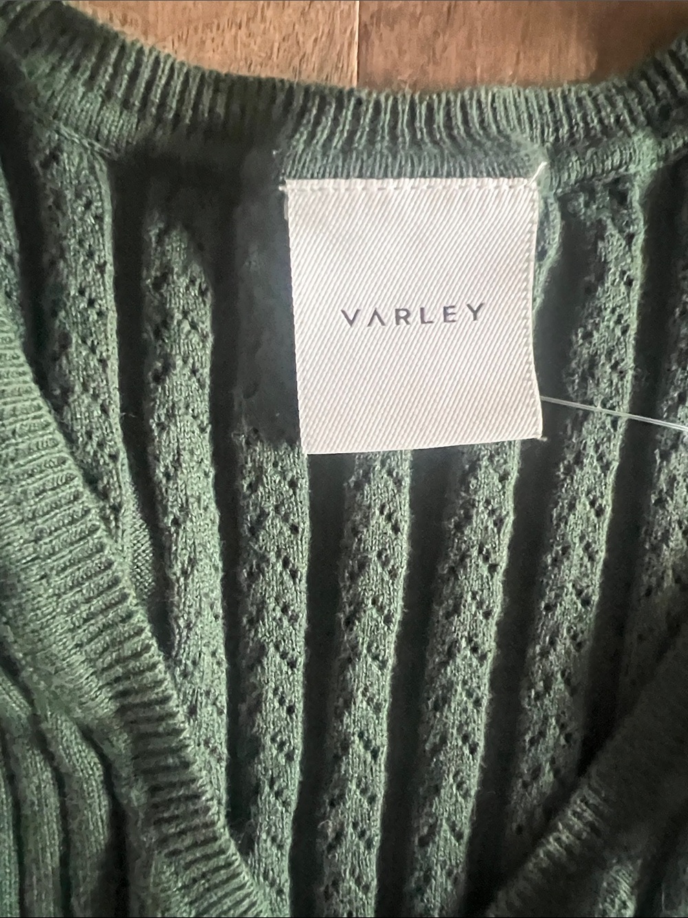 Varley Christine pointelle Ribbed V-Neck Maxi Dress - Picture 2 of 8